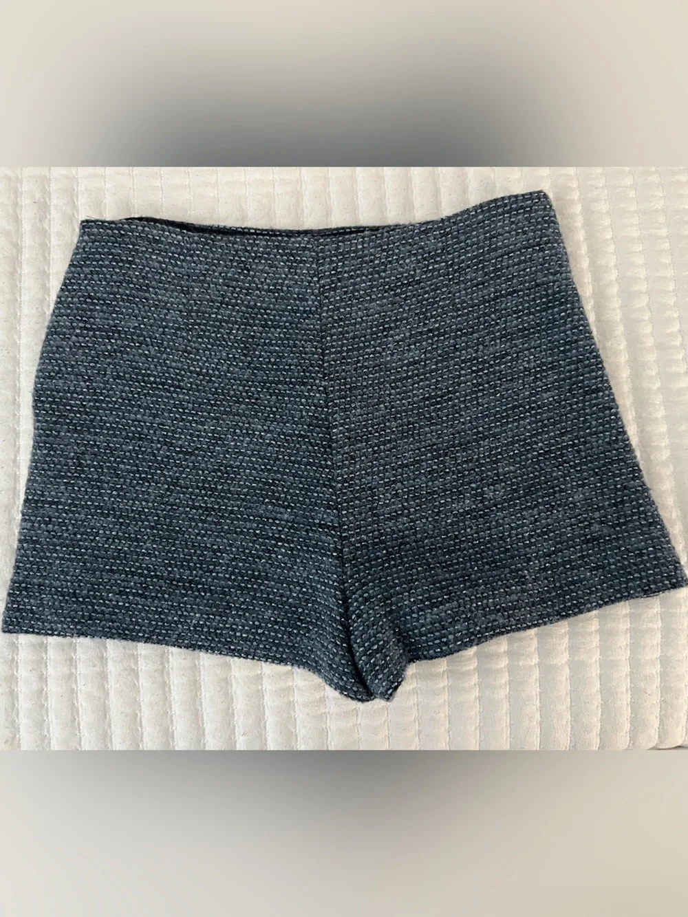 NWT Zara wool shimmery blue Skort size M (runs small like S size)